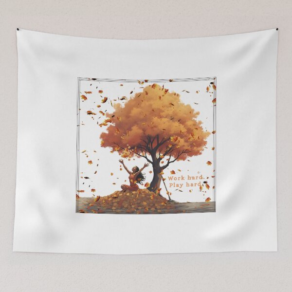 Item preview, Work Hard, Play Hard. Fall edition designed and sold by ProbablyHungry.