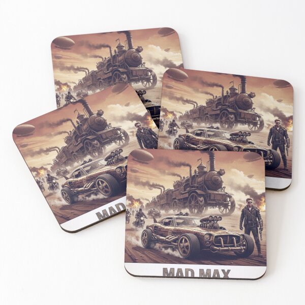 Item preview, Desert Dominion – Wasteland Warriors Mad Max Reimagined Poster designed and sold by Art's Diner.