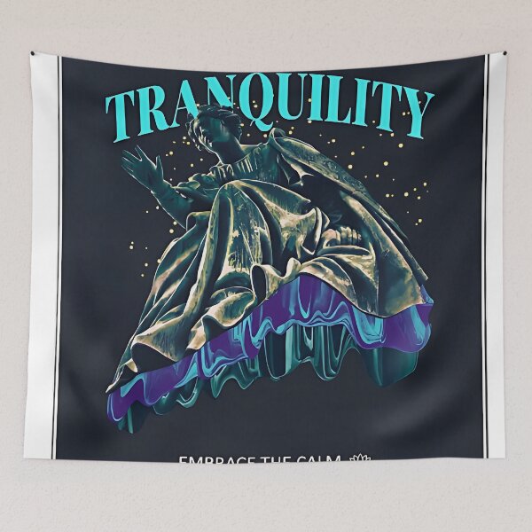 Item preview, Tranquility – Embrace the Calm Mindfulness Statue Aesthetic Design designed and sold by TamikaHuta.