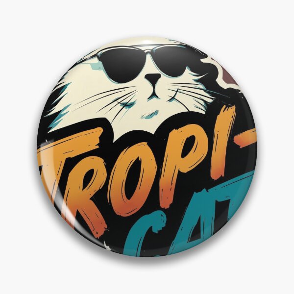 Item preview, Tropi-Cat Logo designed and sold by TropiCatArt.