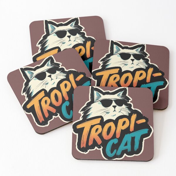 Item preview, Tropi-Cat Logo designed and sold by TropiCatArt.