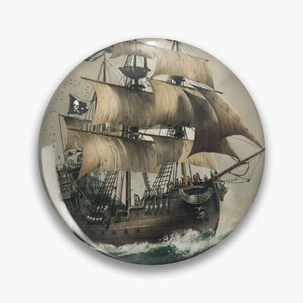 Item preview, Pirate ship on rough seas designed and sold by Andersong.