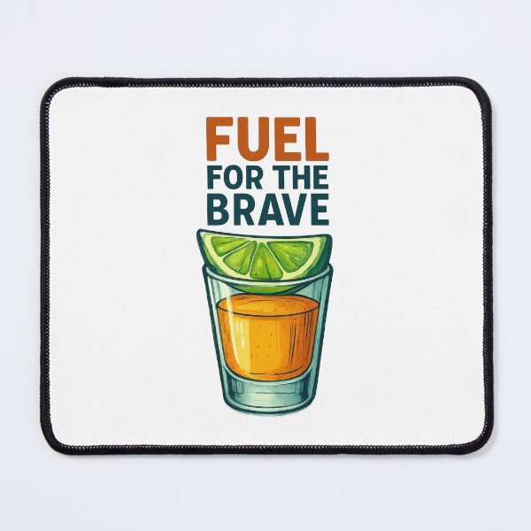 Item preview, Fuel for the Brave – Tequila Shot and Lime Bold Drinking Design designed and sold by inkoutninja.