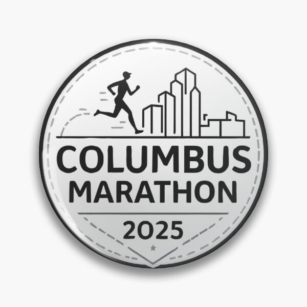 Artikelvorschau, Columbus Marathon 2025 Dynamische Stadtsilhouette entworfen und verkauft von Nordic Echo.