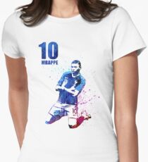 Mbappe art #france Women's Fitted T-Shirt