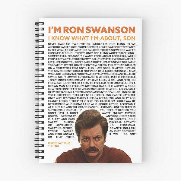 Item preview, Ron Swanson Quotes Design designed and sold by redpirateboots.