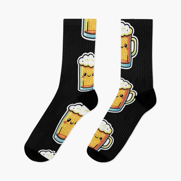 Item preview, Kawaii Beer Mug - Cute Happy Craft Beer Sticker designed and sold by Origen88.