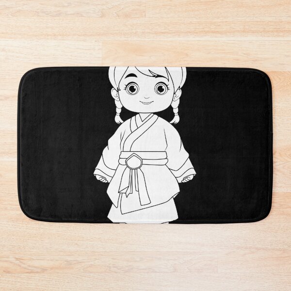 Item preview, outline asian cartoon character colouring designed and sold by stevenfrede.