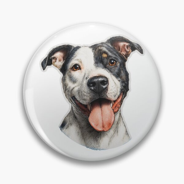 Item preview, Cute Staffordshire Terrier Sticker Design designed and sold by CreatureCast.