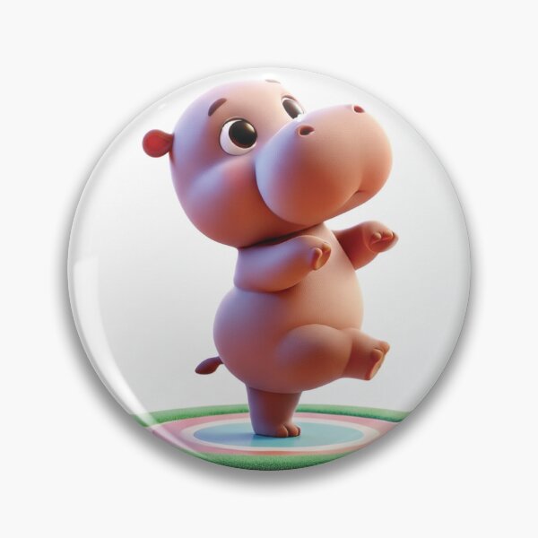 Item preview, Keep Moving Forward: A Determined Hippo's Dance designed and sold by thitimajarunrat.