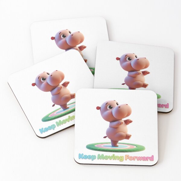 Item preview, Keep Moving Forward: A Determined Hippo's Dance designed and sold by thitimajarunrat.