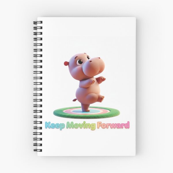Item preview, Keep Moving Forward: A Determined Hippo's Dance designed and sold by thitimajarunrat.