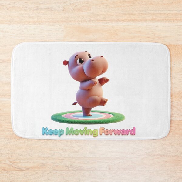 Item preview, Keep Moving Forward: A Determined Hippo's Dance designed and sold by thitimajarunrat.