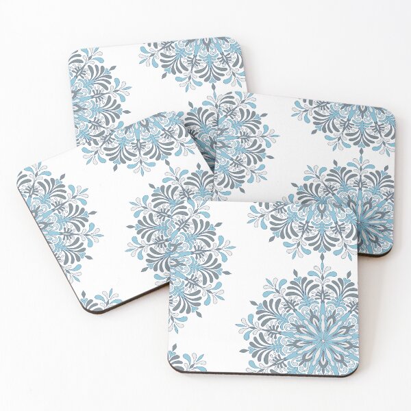 Item preview, Snowflakes flower mandala ethnic decorative element designed and sold by TeRaRiRi.