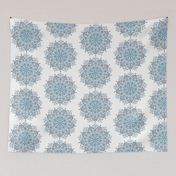 Item preview, Snowflakes flower mandala ethnic decorative element designed and sold by TeRaRiRi.