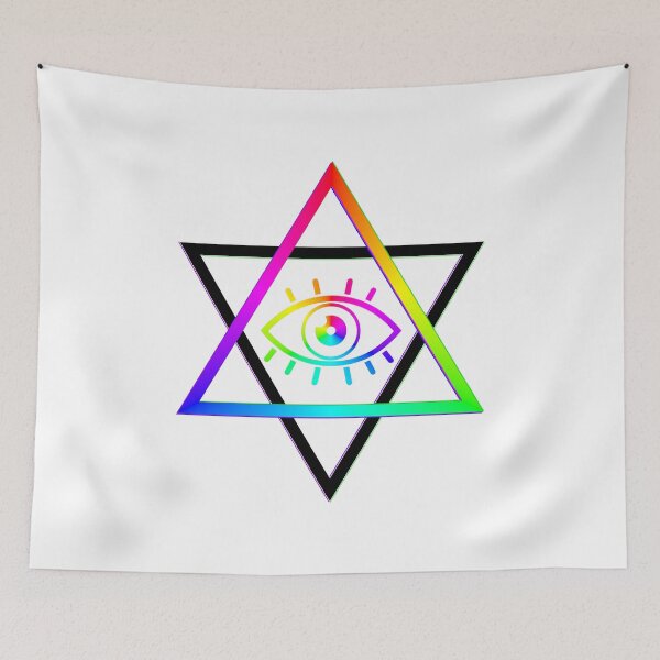 Item preview, El Gran Ojo Illuminati Estrella Color Black designed and sold by Korvus78.