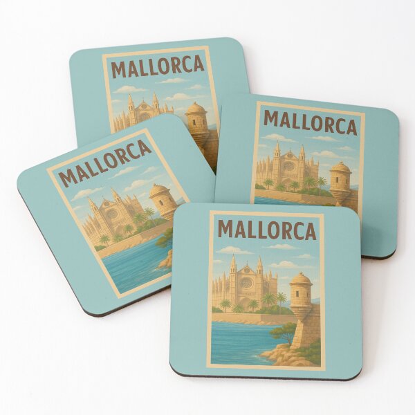 Item preview, Mallorca Spain Travel Art – Palma Cathedral and Mediterranean Island Souvenir designed and sold by Annika Shurafa.