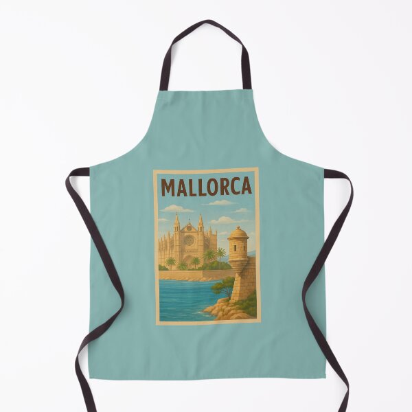 Item preview, Mallorca Spain Travel Art – Palma Cathedral and Mediterranean Island Souvenir designed and sold by Annika Shurafa.
