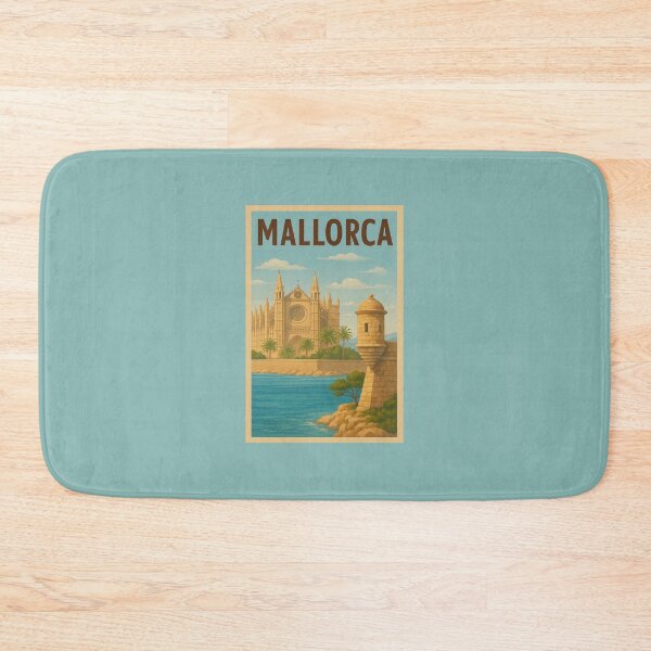 Item preview, Mallorca Spain Travel Art – Palma Cathedral and Mediterranean Island Souvenir designed and sold by Annika Shurafa.