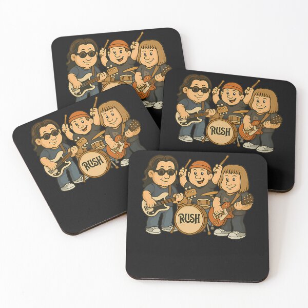 Item preview, Rush Band Cartoon Style Retro Music Rock Band designed and sold by VieraJolana.