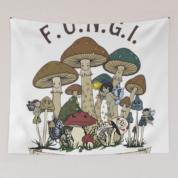 Item preview, F.U.N.G.I. – Whimsical Mushrooms & Fairycore Nature Fantasy Design designed and sold by JohnCookaaa.