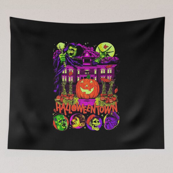 Item preview, Halloween Town Neon Horror Mansion Monsters designed and sold by Snowmiser254.