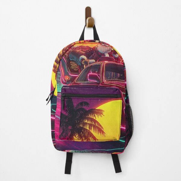 Item preview, Outrun Noel: Santa’s Neon Night Ride designed and sold by ArgentoArt.