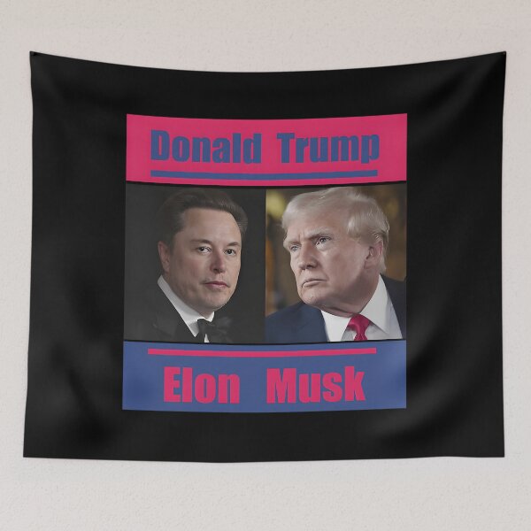 Item preview, Elon Musk And Donald Trump designed and sold by slilyl1.