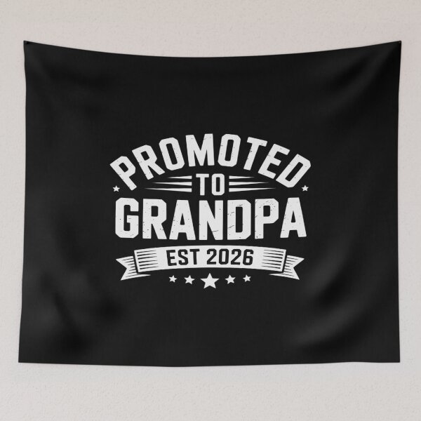 Artikelvorschau, Promoted to Grandpa Est 2026 Baby Announcement entworfen und verkauft von Idarmotar.