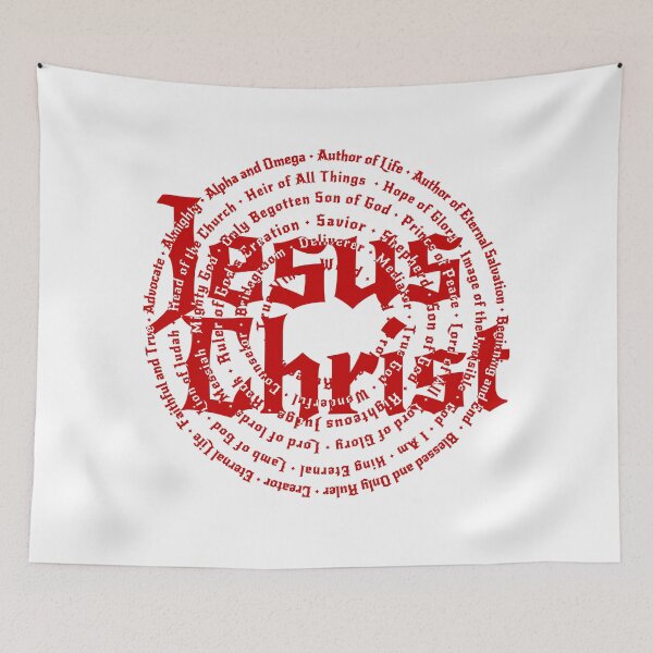 Item preview, Titles and Names  of Jesus Christ in Red designed and sold by Alondra.