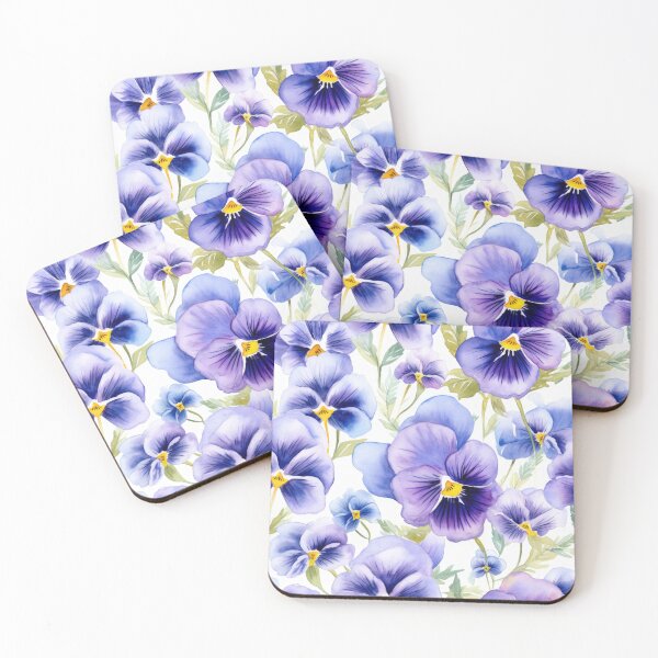 Item preview, Purple Pansies designed and sold by CraftedHome.