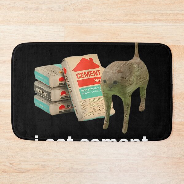 Item preview,  I Eat Cement Cursed Cat Funny Oddly Specific Meme  designed and sold by JanWilliamsa.