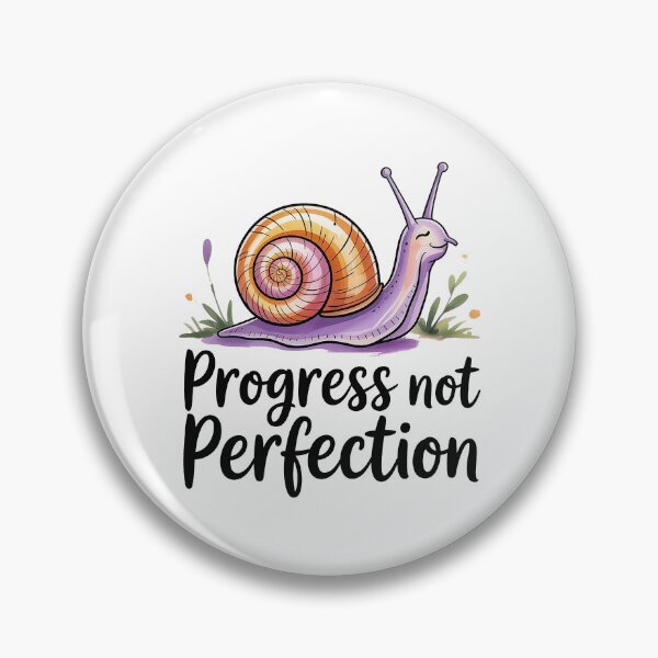 Item preview, Progress Not Perfection Mental Health Quote designed and sold by Love Between Pages.
