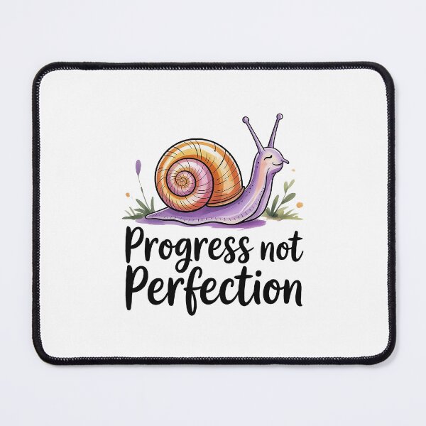 Item preview, Progress Not Perfection Mental Health Quote designed and sold by Love Between Pages.