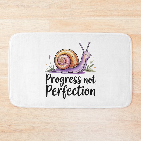 Item preview, Progress Not Perfection Mental Health Quote designed and sold by Love Between Pages.