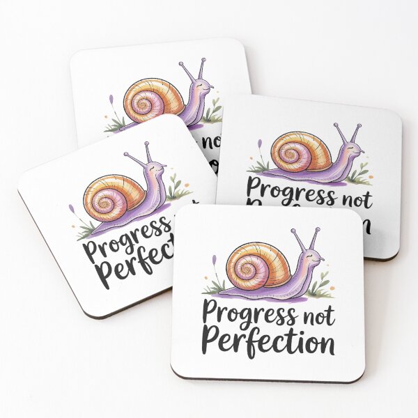 Item preview, Progress Not Perfection Mental Health Quote designed and sold by Love Between Pages.