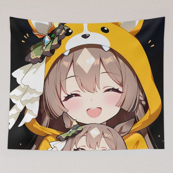 Item preview, Satono Diamond Uma Musume Pretty Derby Kawaii Anime Girl Hugging Chibi Doll designed and sold by earlobejerk.