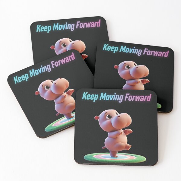 Item preview, Keep Moving Forward: A Determined Hippo's Dance designed and sold by thitimajarunrat.