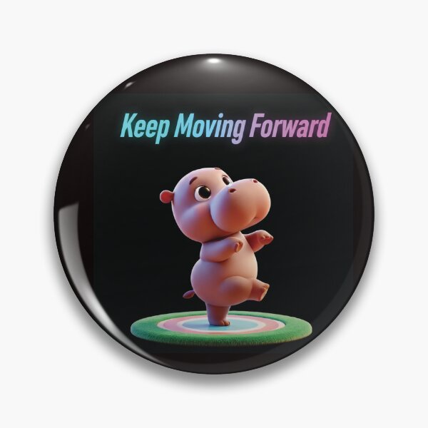 Item preview, Keep Moving Forward: A Determined Hippo's Dance designed and sold by thitimajarunrat.