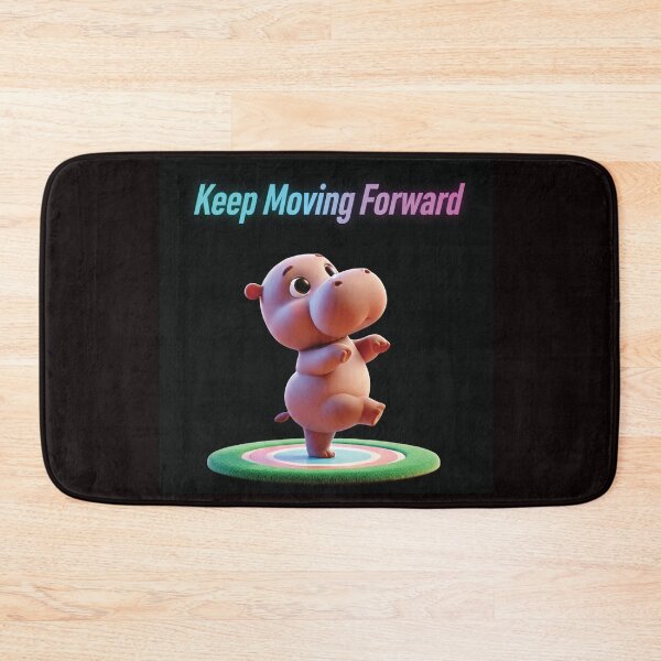 Item preview, Keep Moving Forward: A Determined Hippo's Dance designed and sold by thitimajarunrat.
