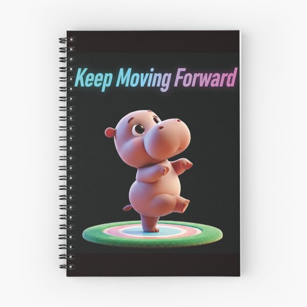 Item preview, Keep Moving Forward: A Determined Hippo's Dance designed and sold by thitimajarunrat.