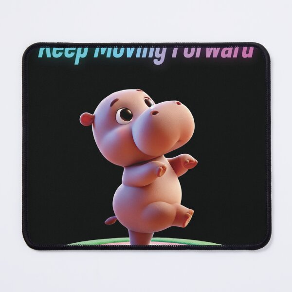 Item preview, Keep Moving Forward: A Determined Hippo's Dance designed and sold by thitimajarunrat.