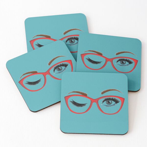 Item preview, Red Glasses wink  designed and sold by BlueHillsJanot.