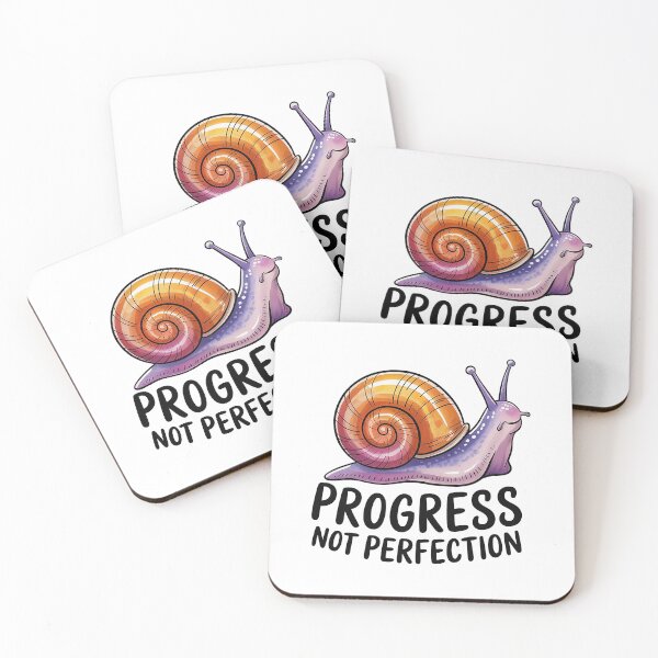Item preview, Progress Not Perfection Mental Health Quote designed and sold by Love Between Pages.