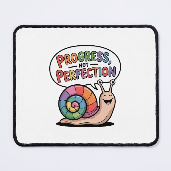 Item preview, Progress Not Perfection Mental Health Quote designed and sold by Love Between Pages.