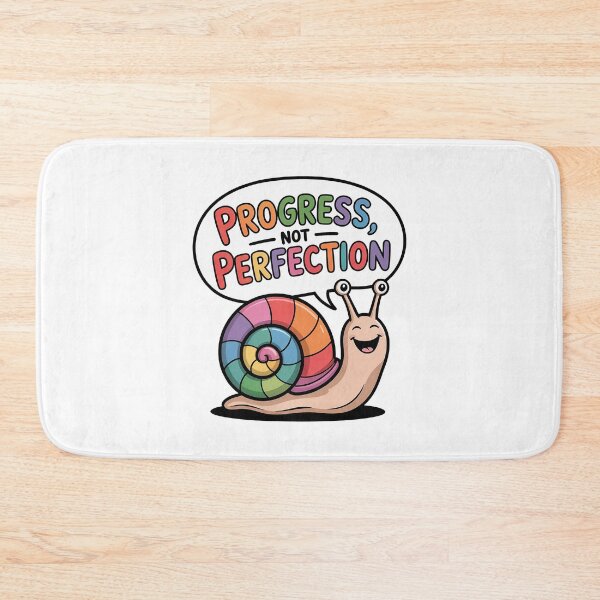 Item preview, Progress Not Perfection Mental Health Quote designed and sold by Love Between Pages.