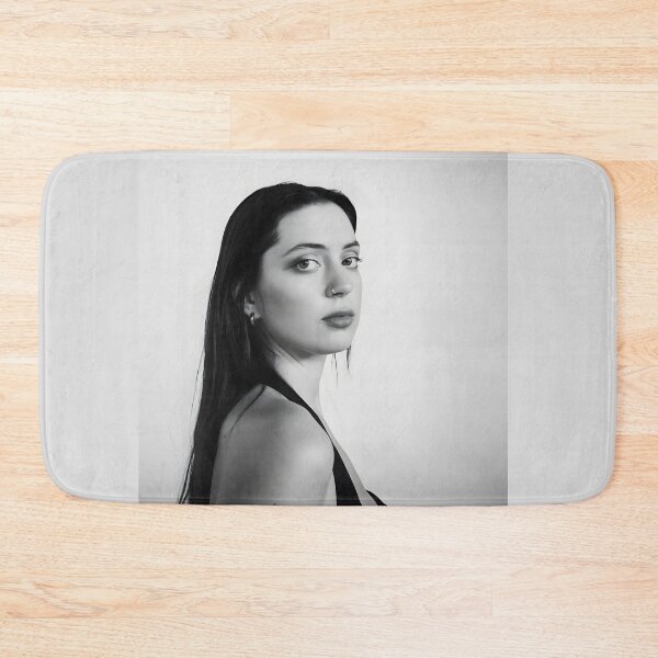 Item preview, Lizzy McAlpine – Minimalist Black and White Portrait Art designed and sold by vasilacielloa.