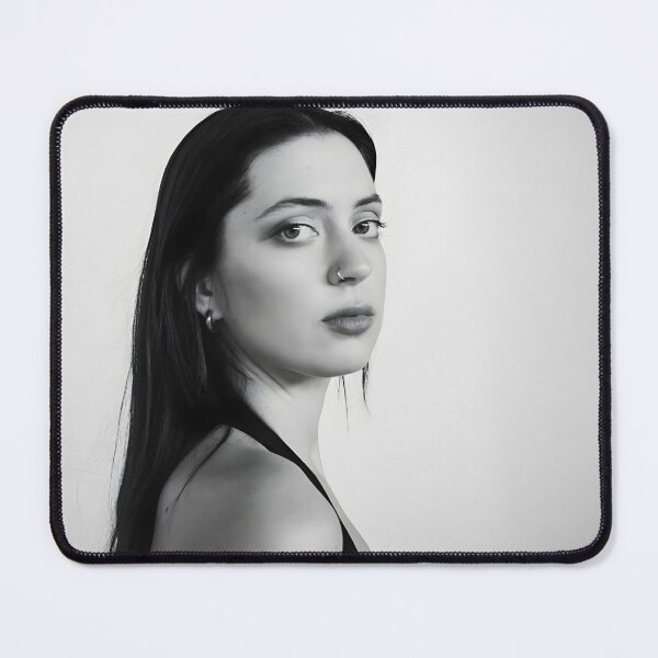 Item preview, Lizzy McAlpine – Minimalist Black and White Portrait Art designed and sold by vasilacielloa.