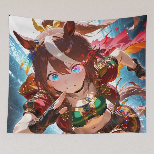 Item preview, Tokai Teio Uma Musume Pretty Derby Powerful Anime Girl Racing Spirit designed and sold by earlobejerk.