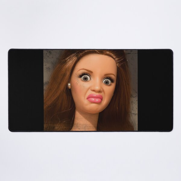 Item preview,  Disgusted Doll Meme Face Funny Retro Doll Reaction designed and sold by JanWilliamsa.
